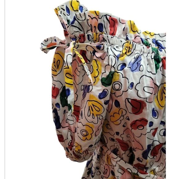 ELOQUII Floral Print Off-The-Shoulder Trapeze Dress - Picture 7 of 8